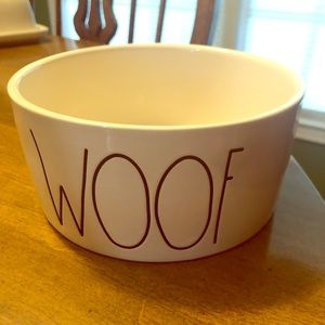 Rae Dunn Woof dog bowl